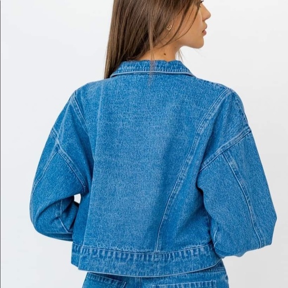 🦃 24 HOUR SALE🦃 Got The Blues Fringe Denim Jacket - Picture 7 of 10